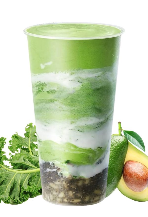 牛油果羽衣甘蓝酸奶昔